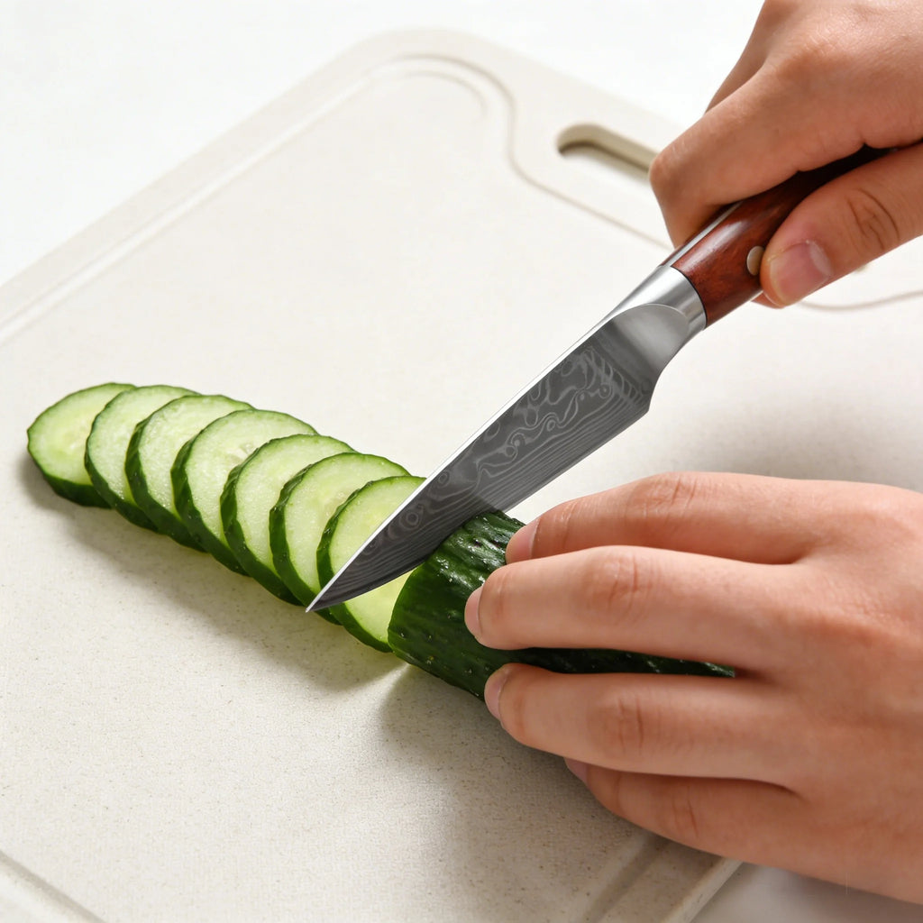 67-Layer Damascus Steel Kitchen Knife Set – Cleaver, Chef & Fruit Knives (1–4 Piece)