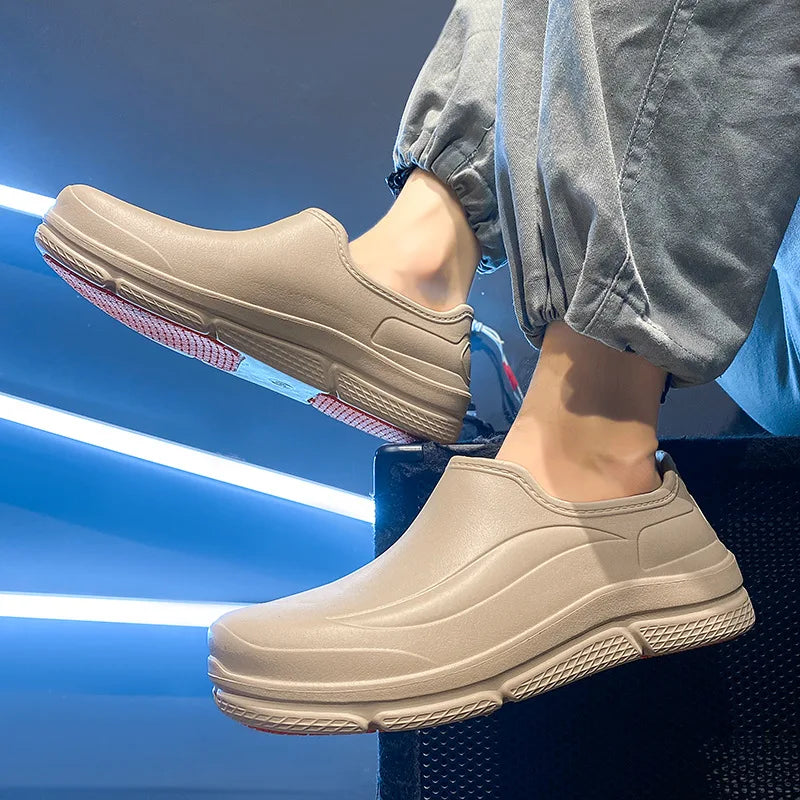 Unisex Shoes Lightweight EVA Rain Shoes Waterproof Oil-proof Kitchen Work Shoe Women's Garden Work Footwear Unisex Chef Shoes