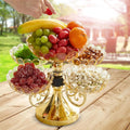 Rotating 5-Compartment Snack & Dried Fruit Serving Tray