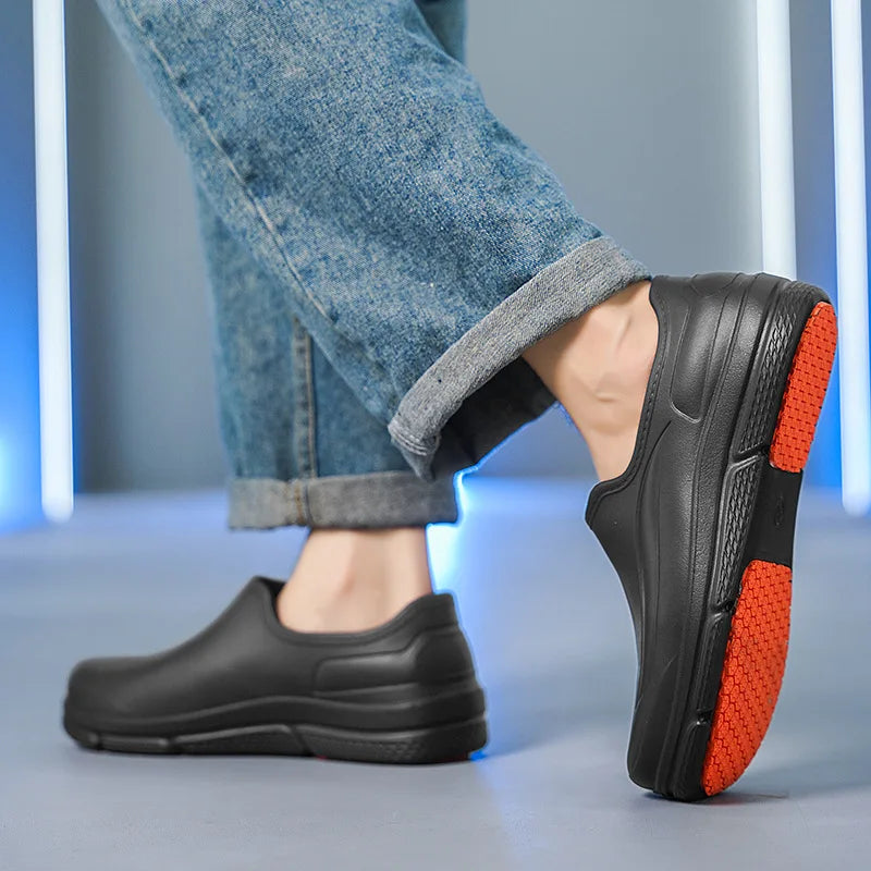 Unisex Shoes Lightweight EVA Rain Shoes Waterproof Oil-proof Kitchen Work Shoe Women's Garden Work Footwear Unisex Chef Shoes