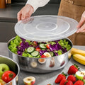 Large Multifunctional Stainless Steel Mixing Bowl, Ideal for Dough, Salad, Soup & Veg Washing, Essential Kitchen Item