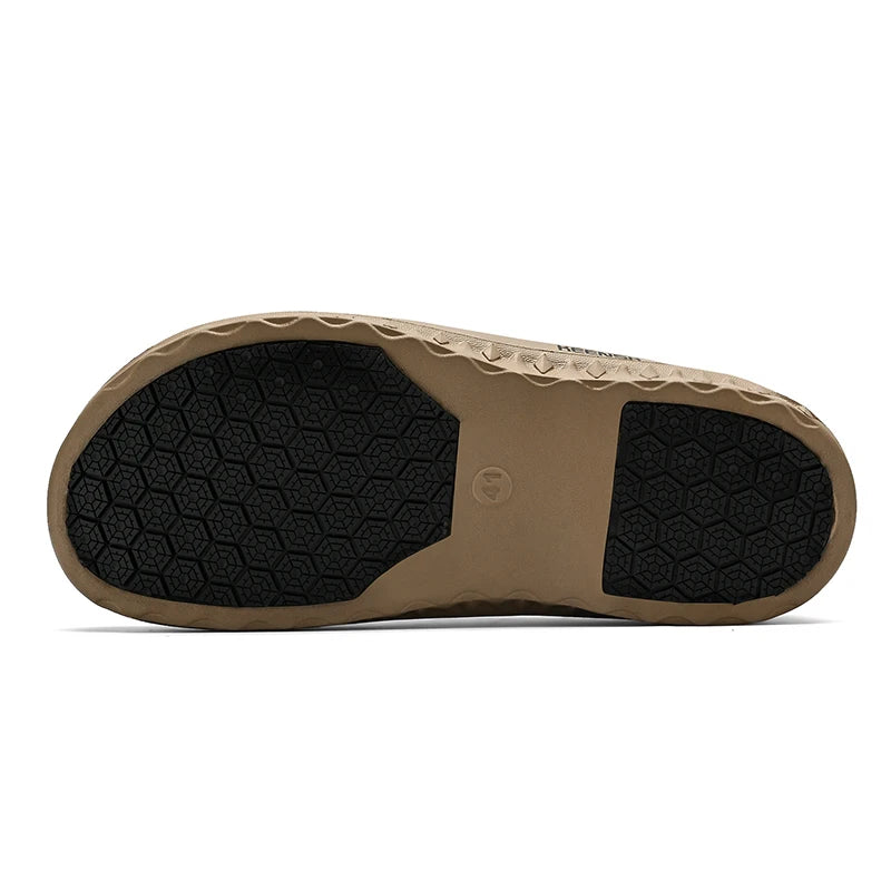 Anti-Skid Chef Shoes For Men Kitchen Working Shoes Garden Shoes Without Holes Soft Rubber Sandals Clogs Waterproof Oil Resistant