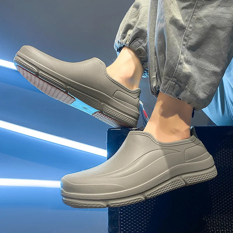 Unisex Shoes Lightweight EVA Rain Shoes Waterproof Oil-proof Kitchen Work Shoe Women's Garden Work Footwear Unisex Chef Shoes