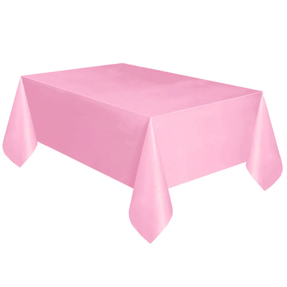 Large Plastic Rectangle Tablecloth Cover | 6ft x 4.5ft | 7 Colors | Party & Event