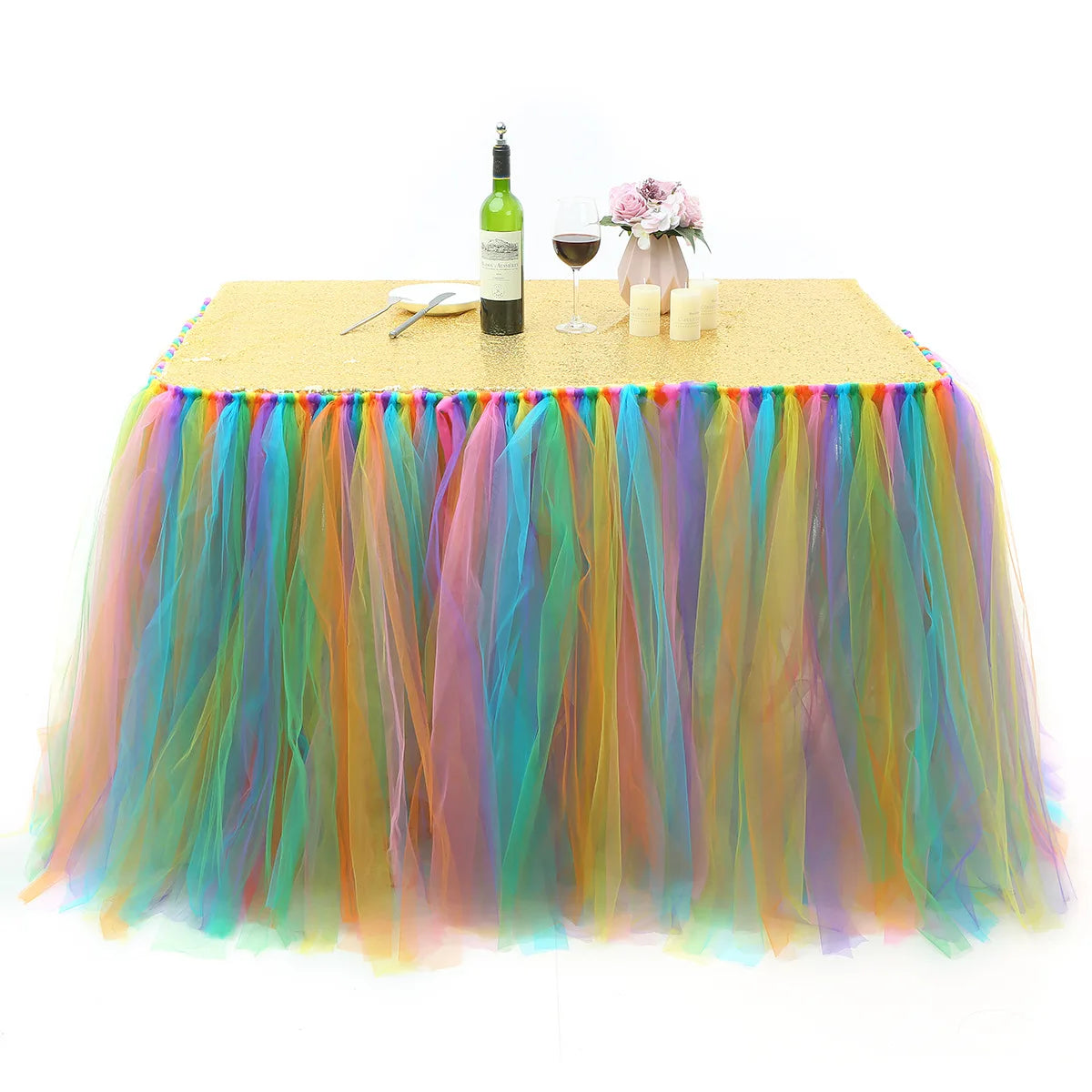 Sequin Glitter Tablecloth – 28 Colors | Wedding, Gala & Party Table Decoration