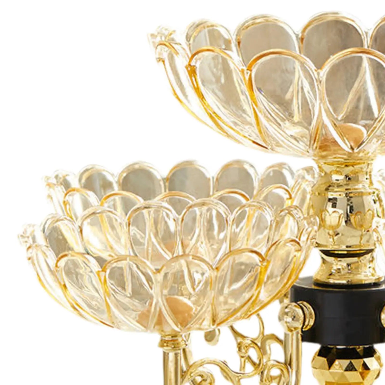 Rotating 5-Compartment Snack & Dried Fruit Serving Tray