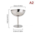 Stainless Steel Goblet Dessert Cup | Ice Cream, Salad & Snack Bowl for Restaurants & Events