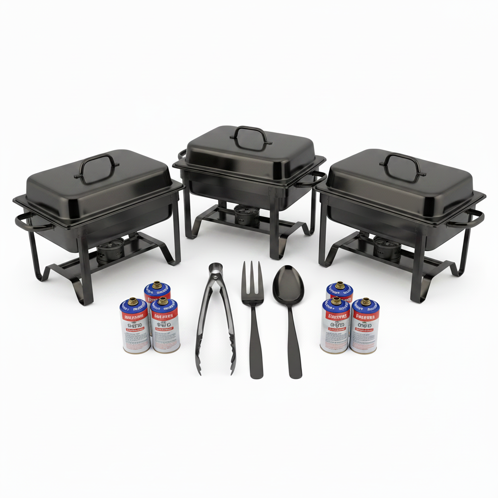 Black Chafing Dish Bundle Set