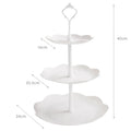 3 Tier Cupcake Stand Plastic Tiered Serving Stand Dessert Tower Tray for Tea Party Baby Shower Wedding Christmas Party