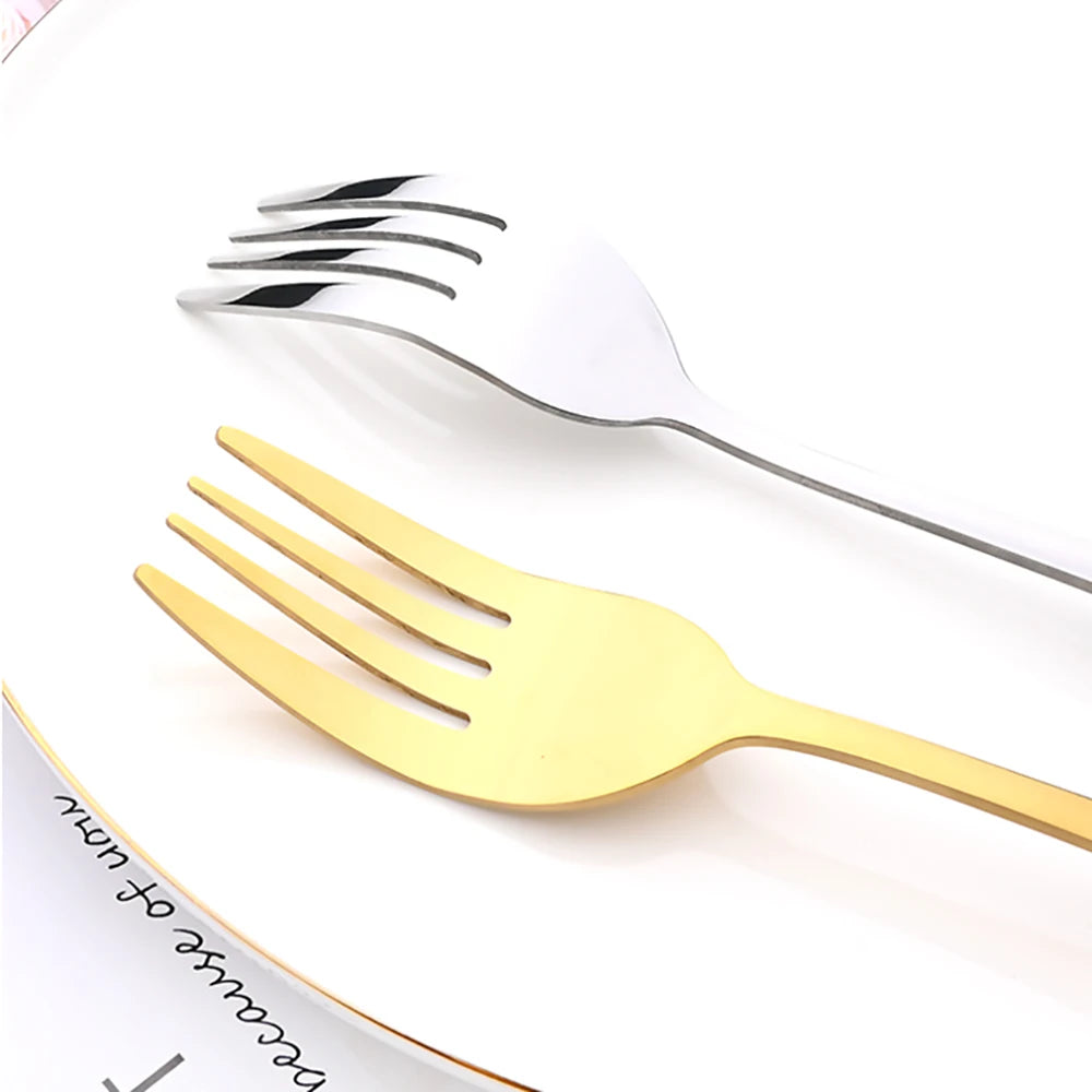 5-Piece Stainless Steel Serving Utensil Set | Buffet Flatware | 7 Colors
