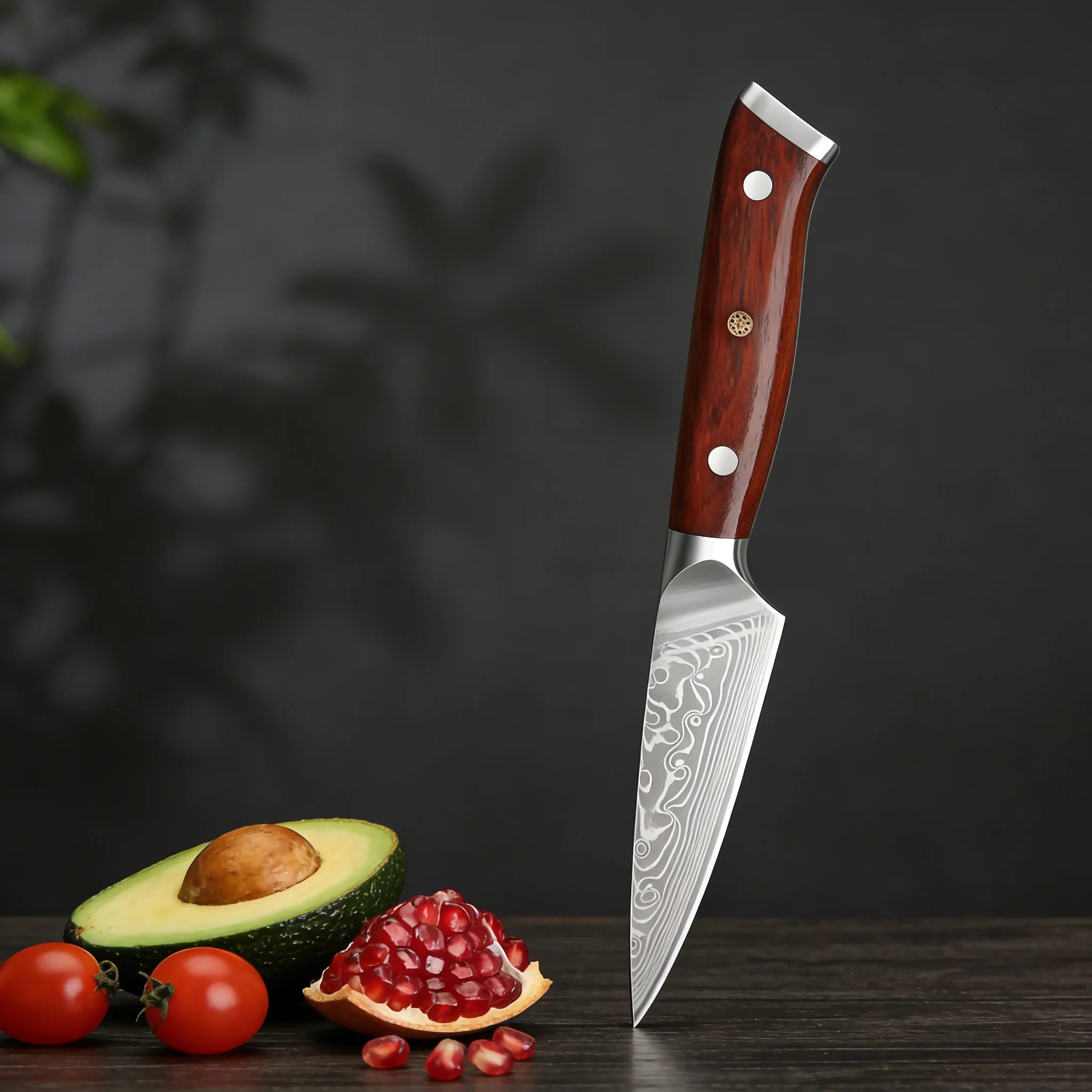 67-Layer Damascus Steel Kitchen Knife Set – Cleaver, Chef & Fruit Knives (1–4 Piece)