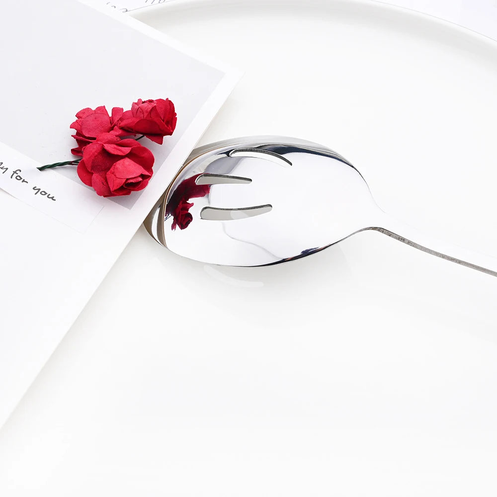 5-Piece Stainless Steel Serving Utensil Set | Buffet Flatware | 7 Colors