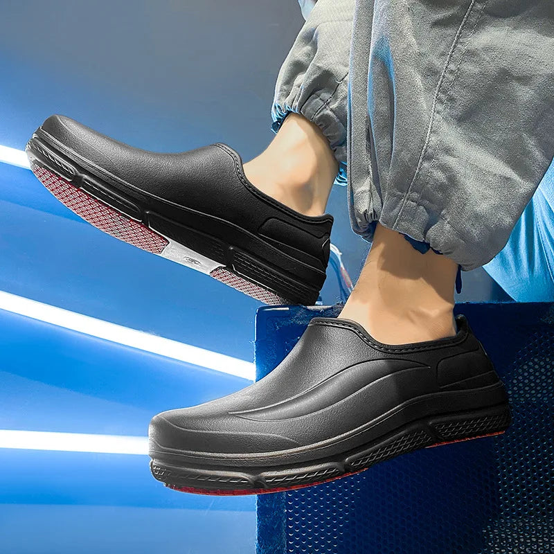 Unisex Shoes Lightweight EVA Rain Shoes Waterproof Oil-proof Kitchen Work Shoe Women's Garden Work Footwear Unisex Chef Shoes