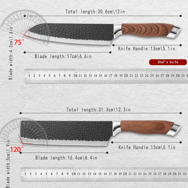 Professional Japanese Steel Chef & Kitchen Knife – 6.5 Inch