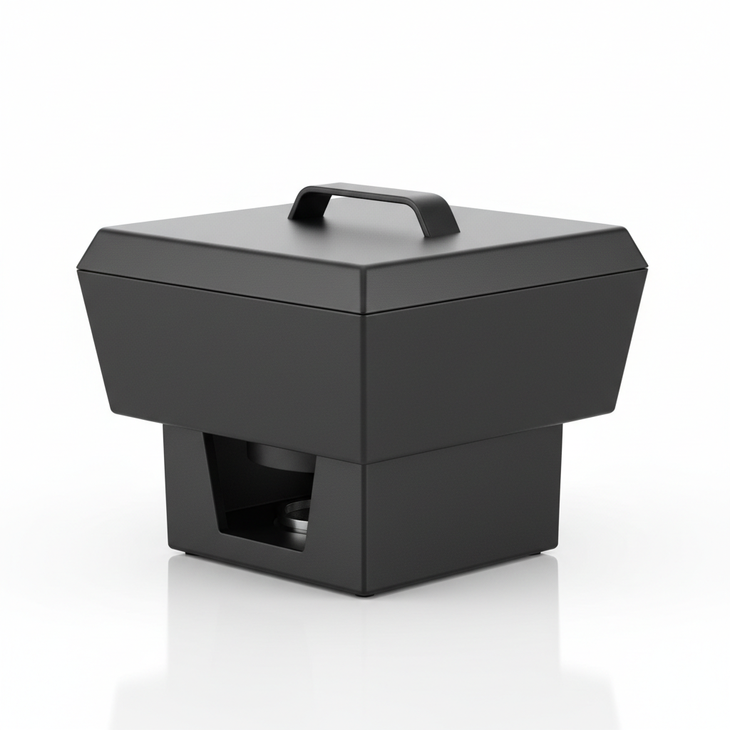 Modern matte black chafing bowl
