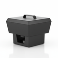 Modern matte black chafing bowl